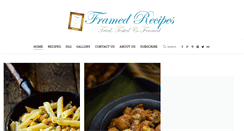 Desktop Screenshot of framedrecipes.com